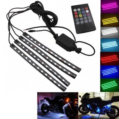 Motorcycle Atmosphere RGB LED Strip For HONDA MSX125 GROM NC 700/750 VFR1200 CTX - Image 1 of 4