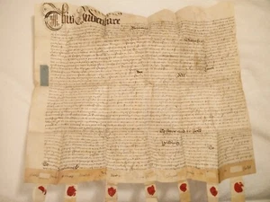 Large 18th Century (1710) English Vellum Handwriting / Document - Picture 1 of 7