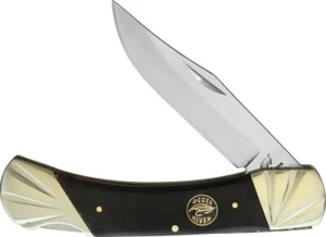 Frost Cutlery Lockback Ox Buffalo Horn Folding Stainless Clip Pt Knife C549OXH - Picture 1 of 1