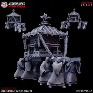 Kyoushuneko Miniatures Nippon Army Monk Mikoshi Shrine Bearer - 32mm scale - Bild 1 von 4