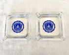 Set - Vintage Glass Ashtray from University of Notre Dame - Fighting Irish