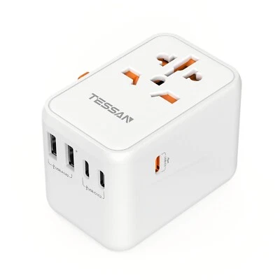 TESSAN Universal Travel Adapter Worldwide World Power Outlet for European USA UK - Image 1 of 4