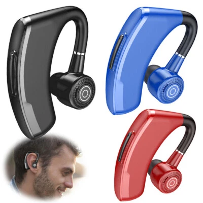 Bluetooth Earphone Over-Ear Wireless Headset Earpiece with Mic Noise Canceling - Image 1 of 4