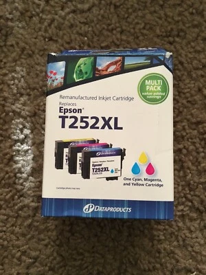 New Dataproducts 3-Pack Color Inkjet Cartridges for Epson T252XL —1012 - Image 1 of 4