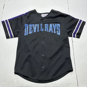 Jose Canseco Jersey Youth Small Tampa Bay Devil Rays Classic Black Spell Out - Picture 1 of 11