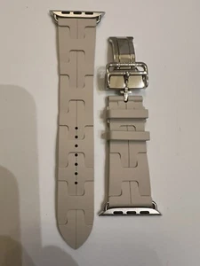 Apple Watch Hermès - 46mm Béton Kilim Single Tour Band. - Photo 1 sur 16