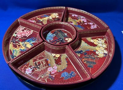 Williams Sonoma Lunar Dragon Lazy Susan Serving Platter NEW IN BOX! - Image 1 of 4