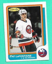 (1) PAT LAFONTAINE 1986-87 O-PEE-CHEE # 2 ISLANDERS NM CARD (W9347)  