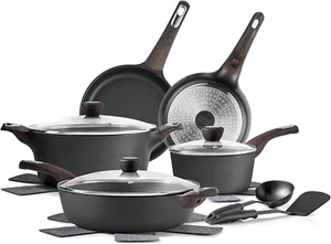 Pots and Pans Set Non Stick, Non Toxic Healthy Induction Cookware Sets, 14 Pcs N - Picture 1 of 7