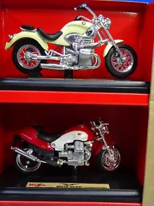 Maisto 1:18 BMW R 1200 C + Moto Guzzi Motorrad 2 er Set neuwertig OVP VF 533 - Bild 1 von 11