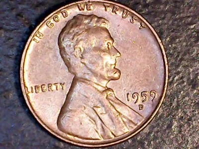 1959 D Lincoln penny “L” in Liberty on Rim error -BU -Circulated - Rare! - Image 1 of 2