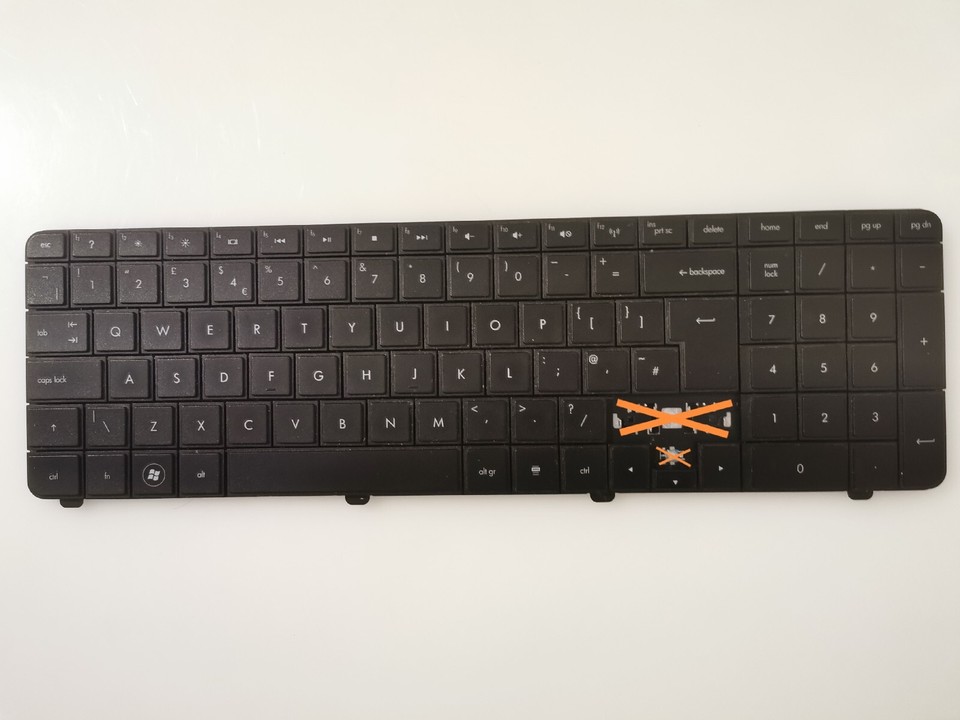HP Pavilion g6-1241sa Nero Layout UK Laptop Sostituzione Tastiera