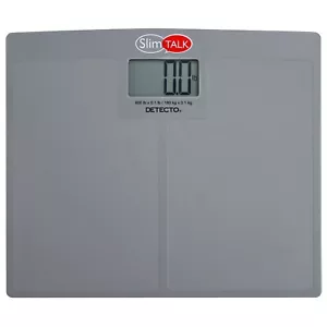 Cardinal Detecto SlimTALK 550 lb. Low-Profile Bilingual Talking Digital Scale - Picture 1 of 4