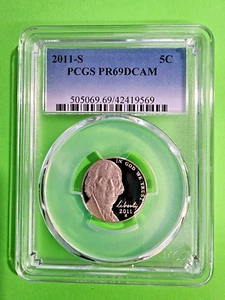 2011 S Jefferson Nickel Proof PCGS PF69 - Bild 1 von 2