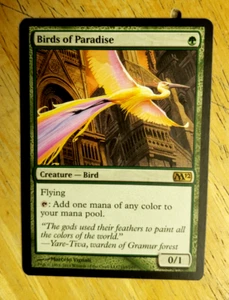 1X MTG Birds of Paradise Magic Card The Gathering Core Set M12 165/249 NP - Picture 1 of 14