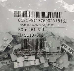 LOT 0F 50 WAGO #261- 311 - 2 CONDUCTOR TERMINAL BLOCK  - Picture 1 of 6