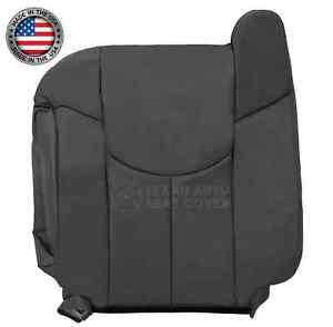 2002 Chevy Avalanche 1500 2500 Passenger Lean Back Leather Seat Cover Dark Gray