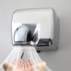 Automatic 304 Stainless Steel Hand Dryer - Electric, Compact & Commercial Grade - Picture 1 of 24