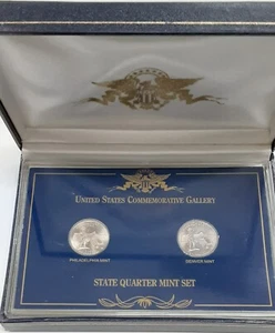 2000 Massachusetts Statehood Quarters Set - Monete P & D FDC in custodia - vedi foto - Foto 1 di 5