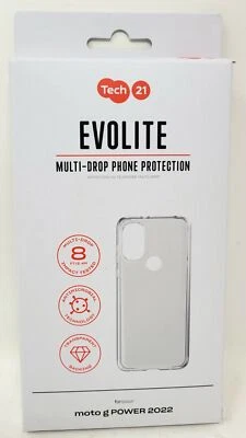 Tech21 EvoLite Case for Moto g POWER 2022, Multi-Drop Protection - Image 1 of 2