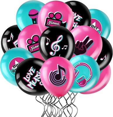 Música Cumpleaños Fiesta Globo Canto Karaoke Disco Fiesta Decoración 12" 18 un. Foto 1 de 4