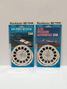 AIR FORCE MUSEUM #1 and #2 WRIGHT PATTERSON OH 3d View-Master 3 Reel Packets - Picture 1 of 2