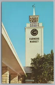 Weltberühmter Bauernmarkt, Los Angeles Kalifornien, Vintage Postkarte. - Bild 1 von 2
