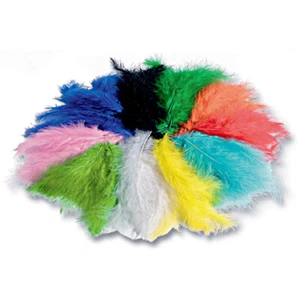 FLAUSCHFEDERN bunt sort. 100 g FEDERN 10-20 cm Fasching (169,90 EUR/kg) - Bild 1 von 2