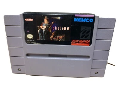 Phalanx (Super Nintendo Entertainment System SNES, 1992) Authentic Tested Cart - Image 1 of 4