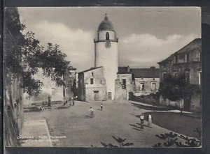 Cartolina Campana Cosenza Piazza Parlamento e Torre dell'Orologio ANIMATA TA126 - Bild 1 von 1