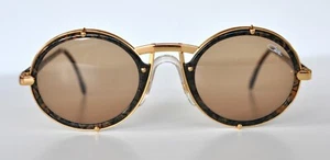 Cazal Vintage Eyeglasses -NOS -Model 644 -Col.697 -Gray Lens- Gold &Marble Brown - Picture 1 of 5