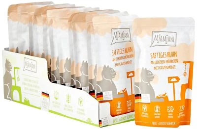 - Premium Nassfutter für Katzen - Quetschie - saftiges Huhn an leckeren Möhrc... - Bild 1 von 4