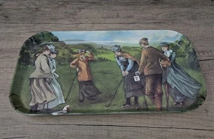 Women Golfing Jason Melamine Tray ITALY Trinket Dish Vanity Jewelry Holder Golf - Picture 1 of 7