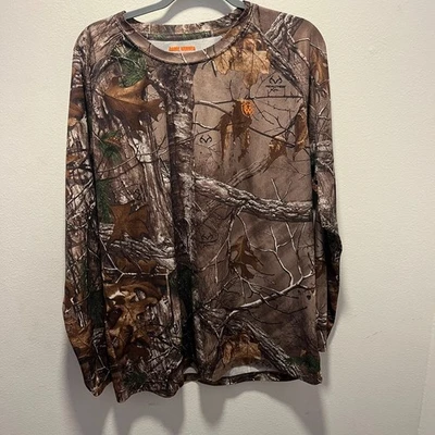 Game Winner Camo Shirt Men's Size X-Large Real Tree Hunting Long Sleeve - Image 1 of 4