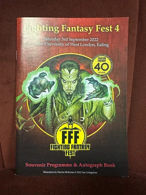 Fighting Fantasy Fest 4 (2022) - Programma e Libro Autografi - Immagine 1 di 2