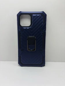 Ring Halter Hülle Stoßfest Kompatibel mit iPhone 12 Pro Max Blau Hardcover - Bild 1 von 3