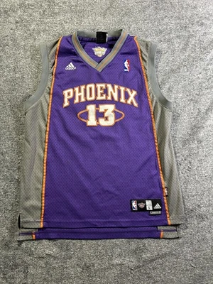 凤凰太阳队球衣青少年大号NBA篮球史蒂夫纳什13阿迪达斯长度+2 — 第 1/4 张图片