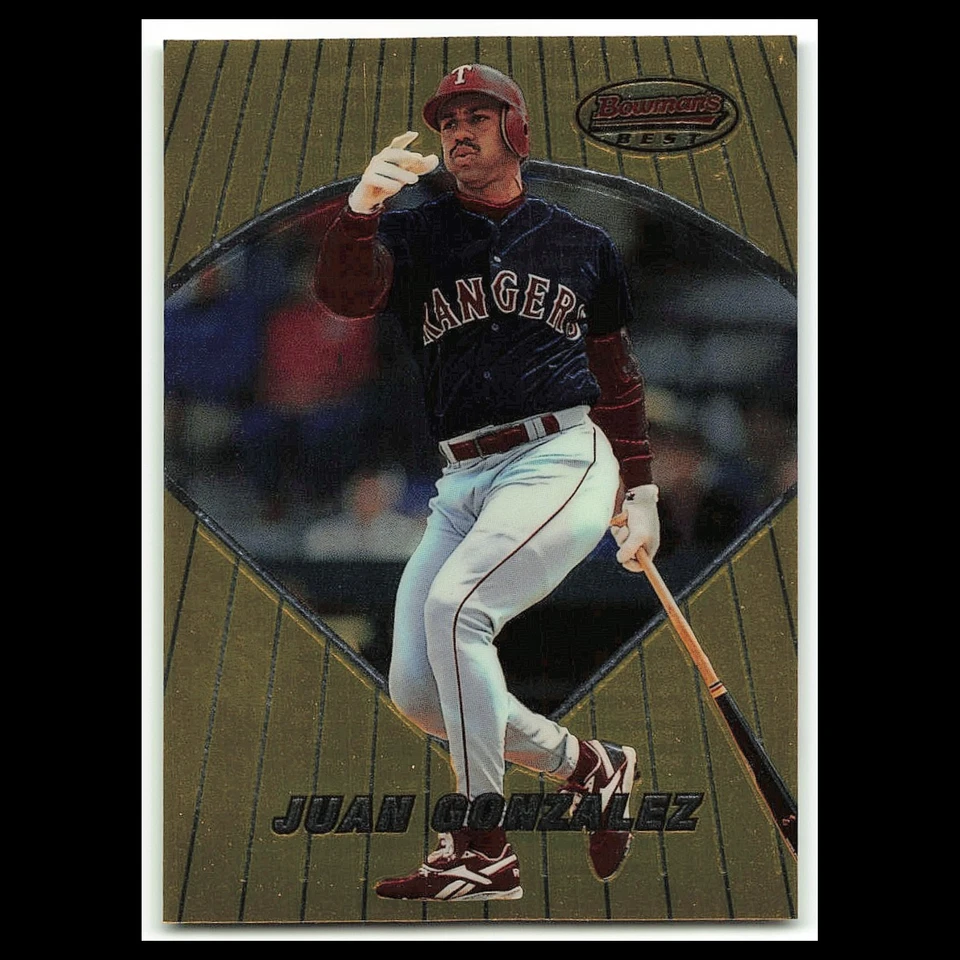 Juan Gonzalez #58 1996 Bowmans Best Texas Rangers Baseball Card MLB NM - Image 1 of 3