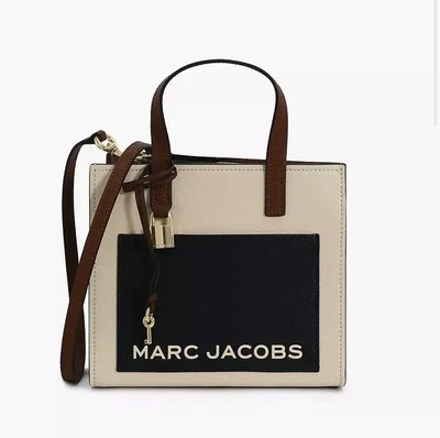 Bolso Bandolera Marc Jacobs Mini Grind Cuero Cartera Malvavisco Multi Foto 1 de 4