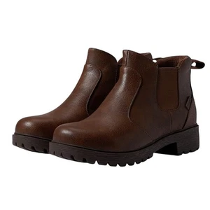 Alegria Womens Rowen Boots EU 40 US 9.5-10 Brown Vegan Leather Waterproof NWOB - Picture 1 of 13