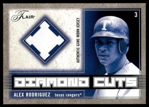 2003 Flair Diamond Cuts Jersey Alex Rodriguez Texas Rangers #DC-AR - Picture 1 of 2