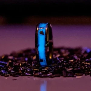 Alianza de boda para hombre 9 Gentle Bands The Gunshot Tungsten Meteorite 9 nueva con etiquetas - Imagen 1 de 7