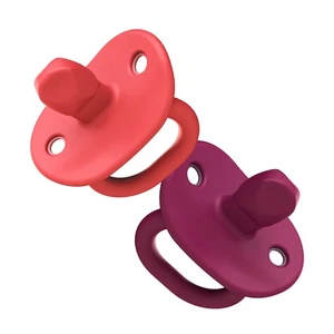 Boon JEWL Orthodontic Silicone Pacifier - Stage 2 - Pink (2pk) - Picture 1 of 1