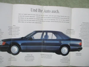 Mercedes Benz W124 Flyer Gebrauchtwagen Katalog 1/1995 - Bild 1 von 2