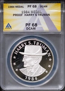 1984 $1 Silver Truman 100th Anniversary PF68DCAM ANACS # 7696152 + Bonus - Picture 1 of 2