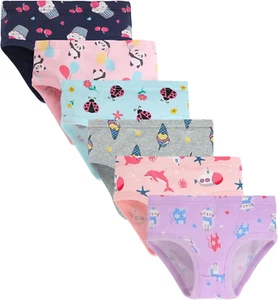 Soft Cotton Underwear Toddler Girls'Briefs Soft Undies - Picture 1 of 12
