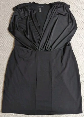 Apostrophe Womens X Large Black Polyester Blend Sleeveless Dress 24Y - Image 1 of 4