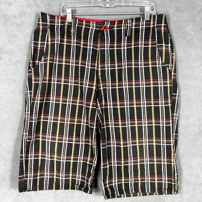 Pantalones Cortos G-Unit Para Hombre 34 Negro Cuadros Sueltos Hip Hop Y2k Foto 1 de 4