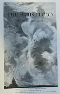 1910 Andre Castaigne Illustrations of the Paris Flood - Picture 1 of 5