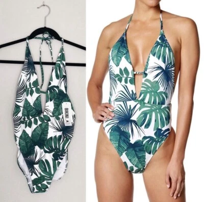 ✨Nuevo Traje de baño BIKINI LAB Fronds Tropical de una pieza para mujer talla grande Foto 1 de 4